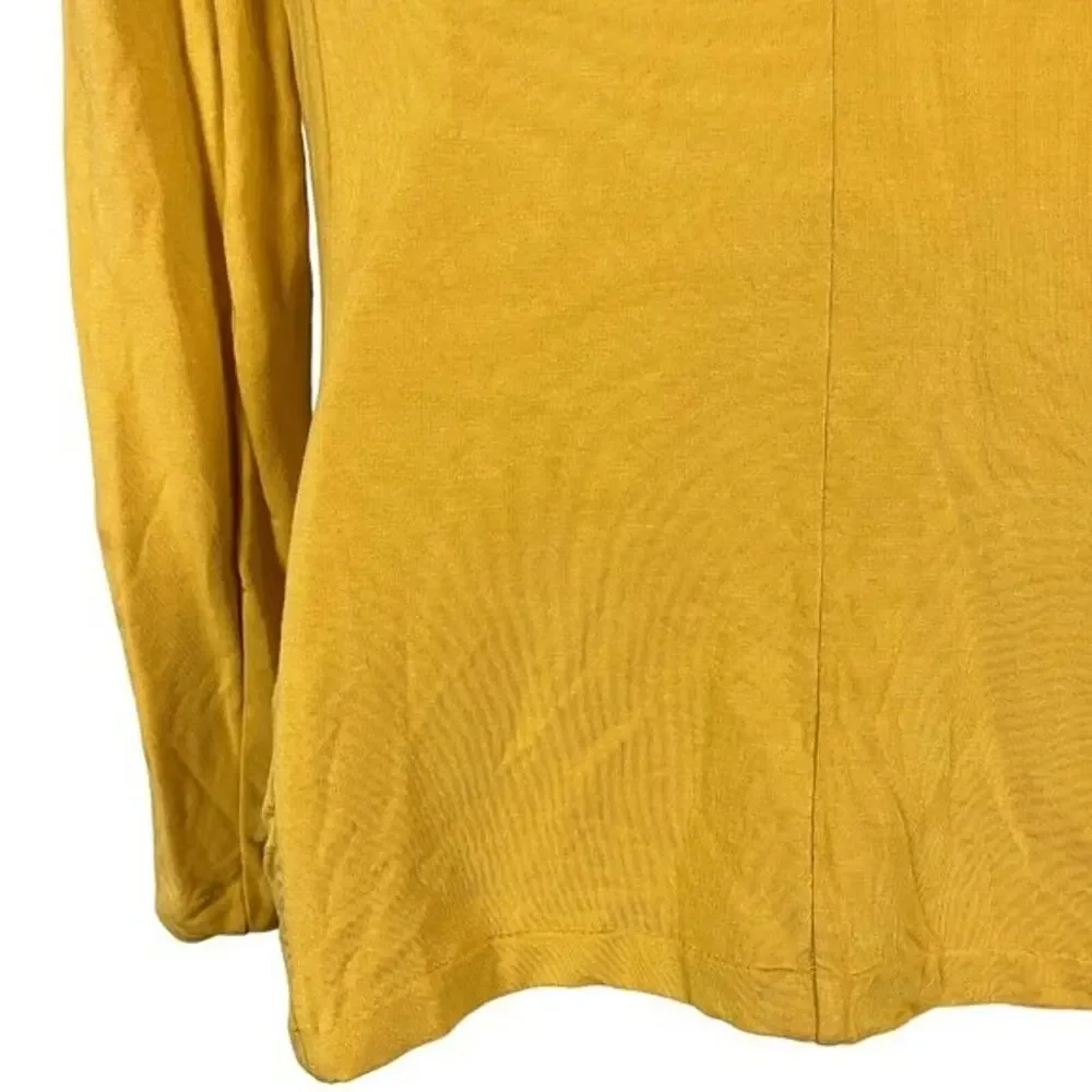 Magaschoni Womens Mustard Preppy Stretch Knit Suit Jacket Blazer Career Small